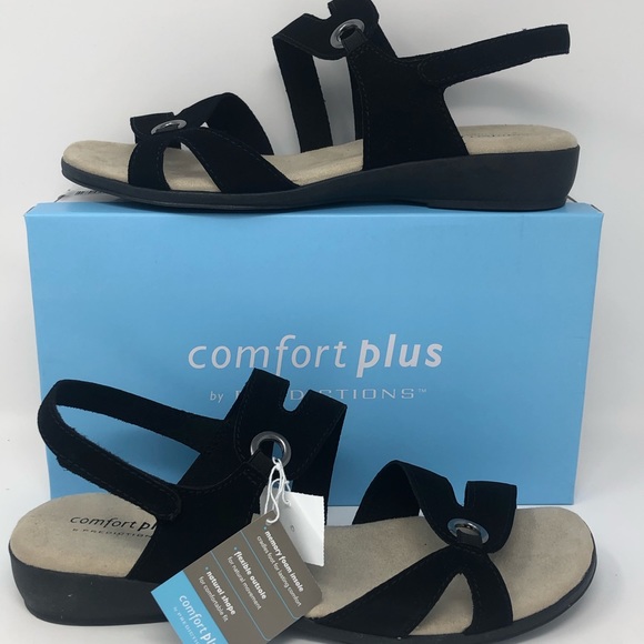 comfort plus by Predictions Shoes New Comfort Plus Peggy Sandals Black Poshmark